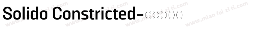 Solido Constricted字体转换